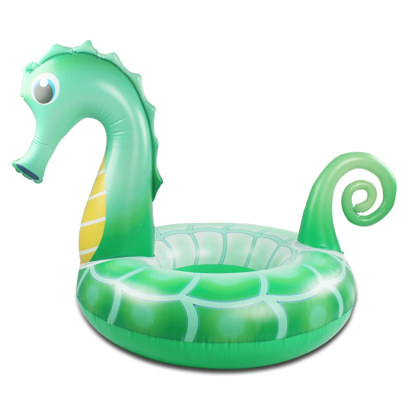 Water Sports High Quality Inflatable Tire Seahorse Swim Ring for Adults Inflatable Swimming Ring