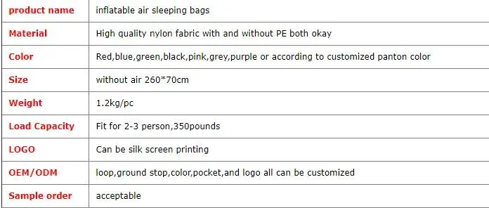 Custom Portable Outdoor Camping Inflatable Sofa High Quality Inflatable Sofa Recliner Lazy Bag Beach Sleeping Bag Air Sofa