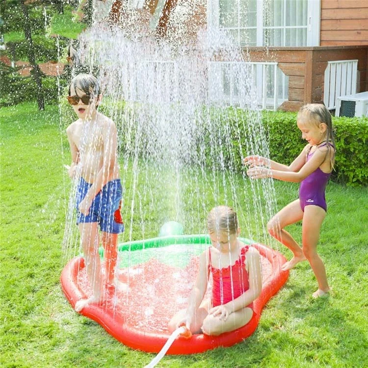 PVC Inflatable Strawberry Sprinkler Pad Water Splash Mat