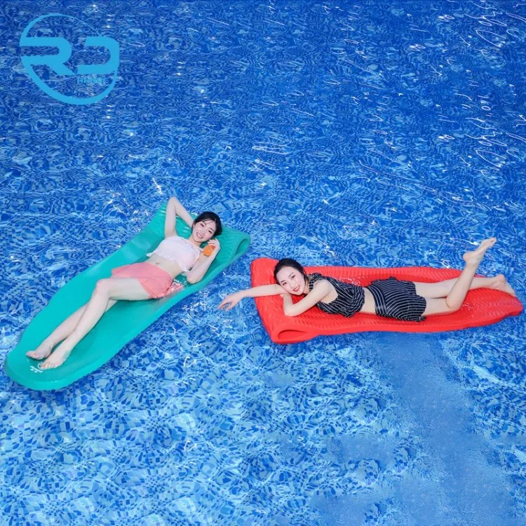 Big Size Water Floating Pad Soft Foam Swimming Mat NBR PVC EVA Pool Bed Float Lounger with Pillow